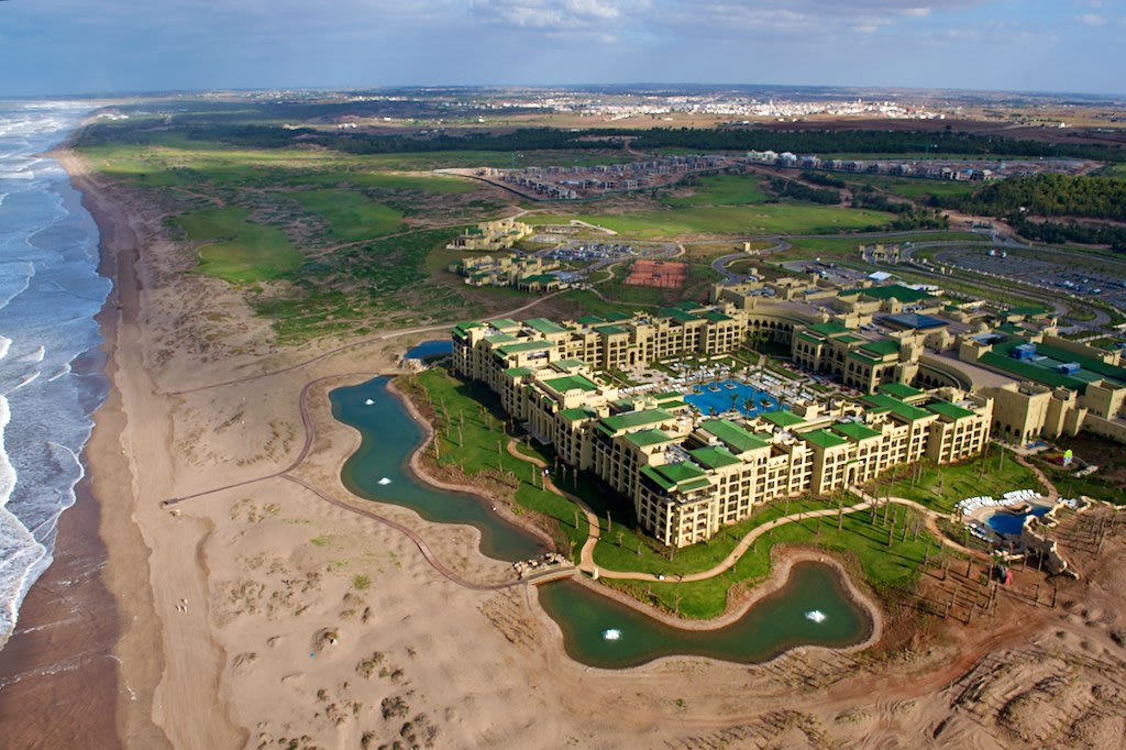 The Mazagan Beach and Golf Resort from the air. Image from Your Golf Travel.